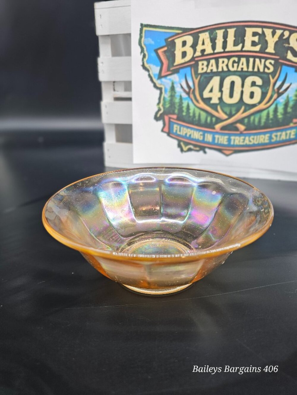 Vintage Depression Era Glass Bowl